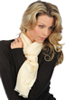 Cashmere & Zijde accessoires sjaals scarva zonnig champagne 170x25cm